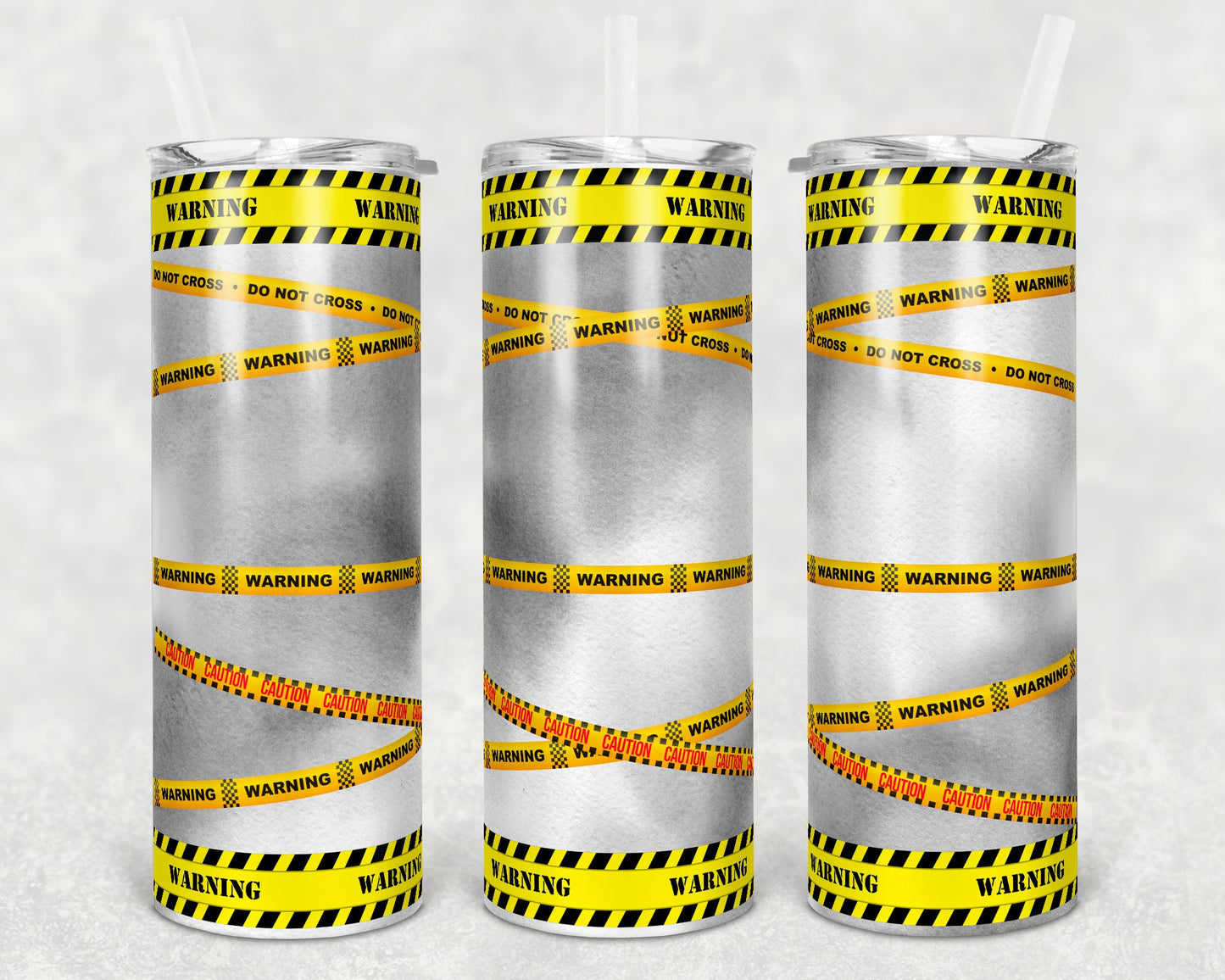 20 oz Skinny Tumbler Funny Warning Caution I have no filter Mouth Sublimation Design