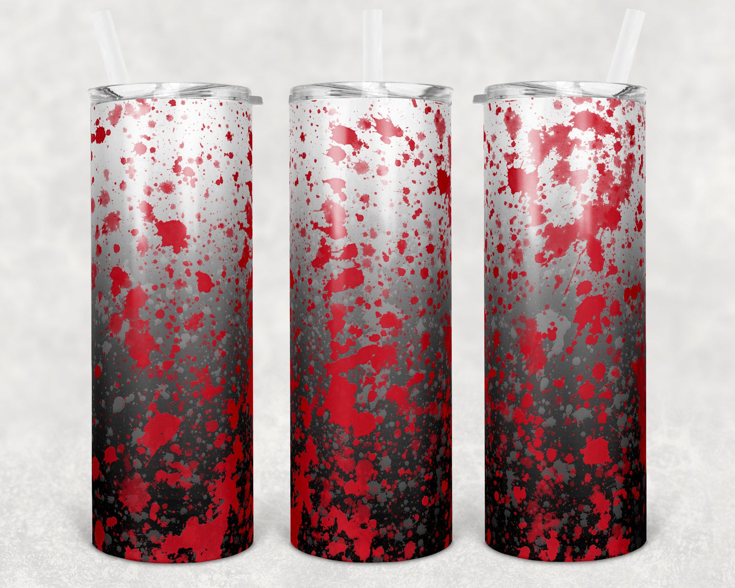 20 oz Skinny Tumbler Sublimation Template Powerwash Gray Red White School Add your logo Customs Design