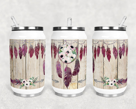 12 oz Sublimation Can Cup Boho Dream Catcher Sublimation Design Print Transfer