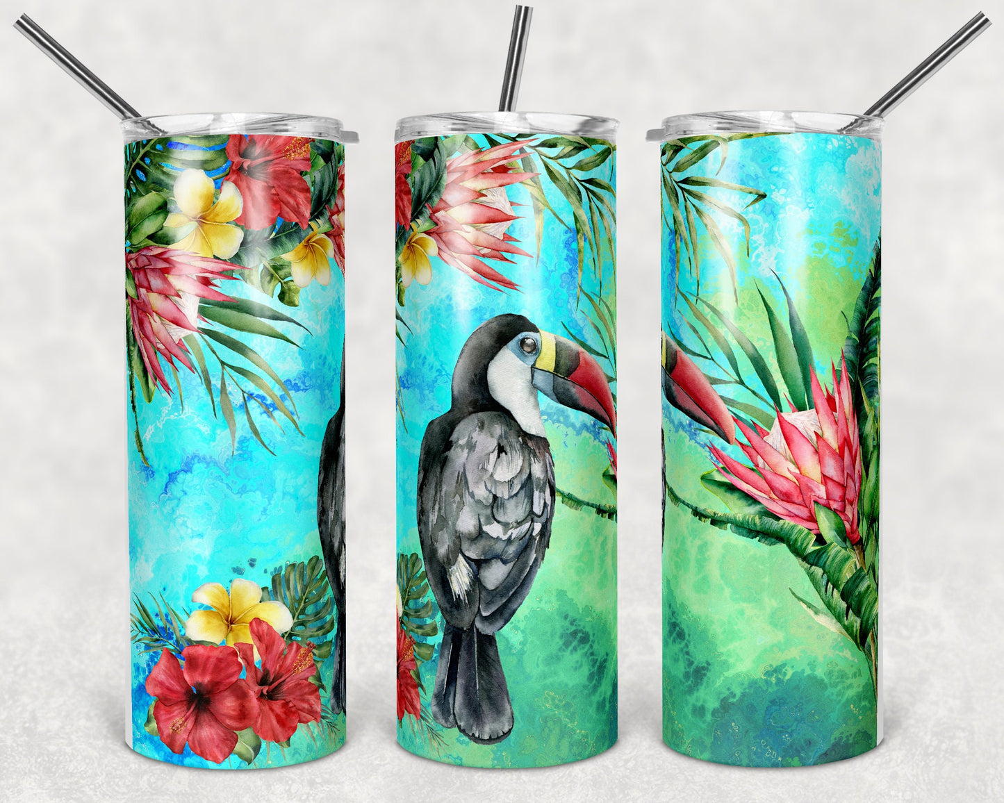 20 oz Skinny Tumbler Youcan Sublimation Design Print Transfer