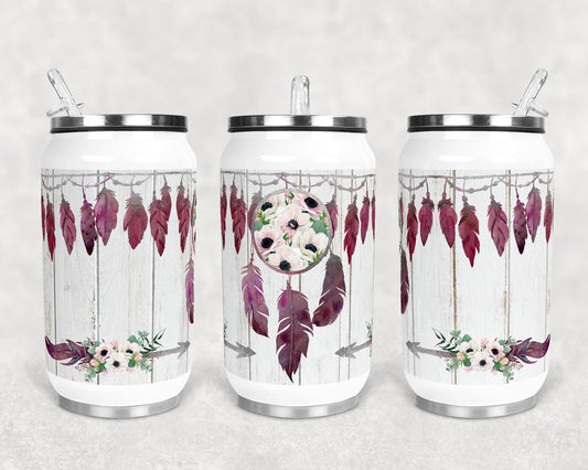 12 oz Sublimation Can Cup Boho Dream Catcher Sublimation Design Print Transfer
