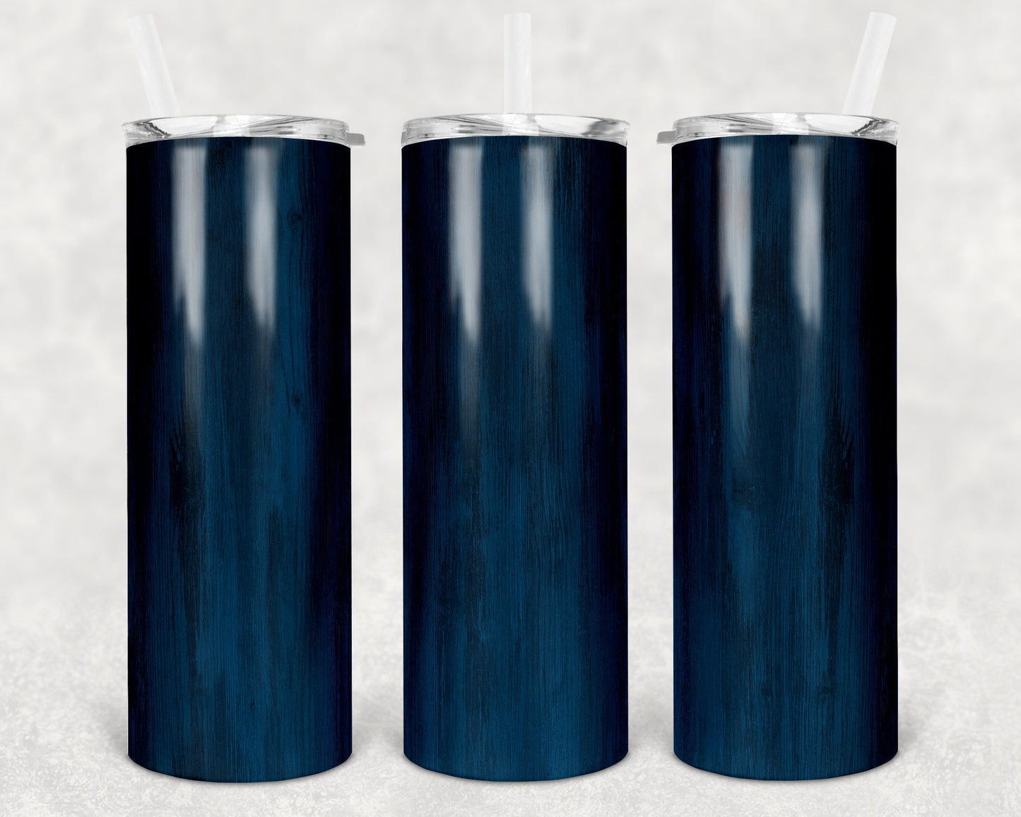 20 oz Skinny Tumbler Sublimation Design Template SEAMLESS wood grain blue Straight and Warped Design