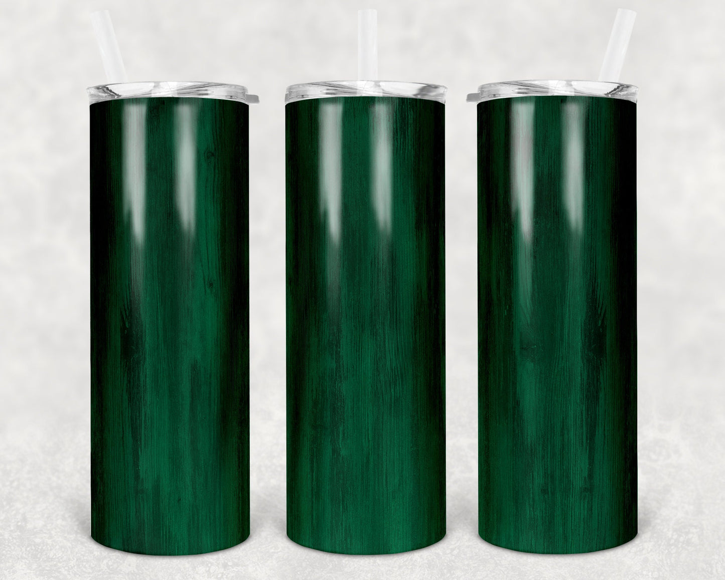 20 oz Skinny Tumbler Sublimation Design Template SEAMLESS wood grain green Straight and Warped Design