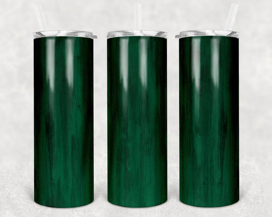20 oz Skinny Tumbler Sublimation Design Template SEAMLESS wood grain green Straight and Warped Design