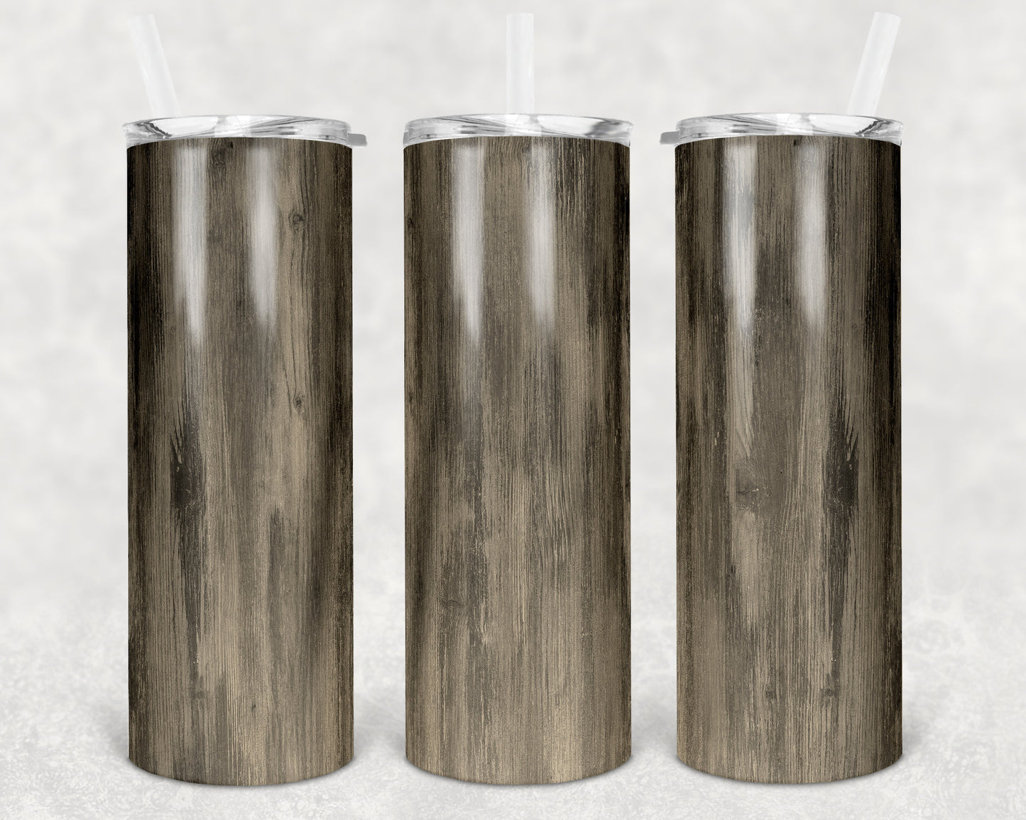 20 oz Skinny Tumbler Sublimation Design Template SEAMLESS wood grain Straight and Warped Design