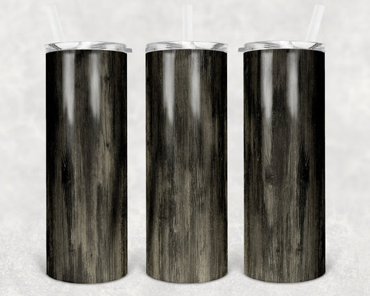 20 oz Skinny Tumbler Sublimation Design Template SEAMLESS wood grain Straight and Warped Design