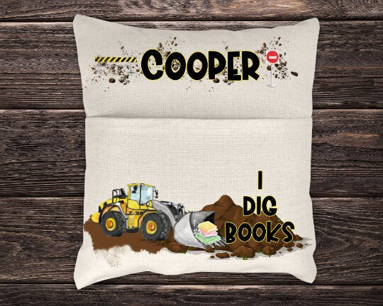 Pocket Pillow Sublimation Design Construction Pillow Print Transfer