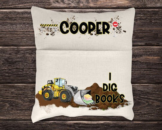 Pocket Pillow Sublimation Design Construction Pillow Print Transfer