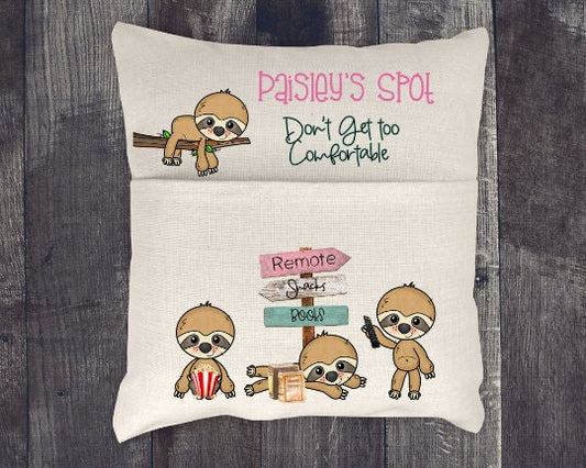 Pocket Pillow Sublimation Design Sloth Pillow Print Transfer