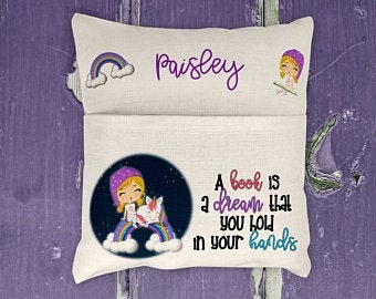 Pocket Pillow Sublimation Design Unicorn Pillow Print Transfer