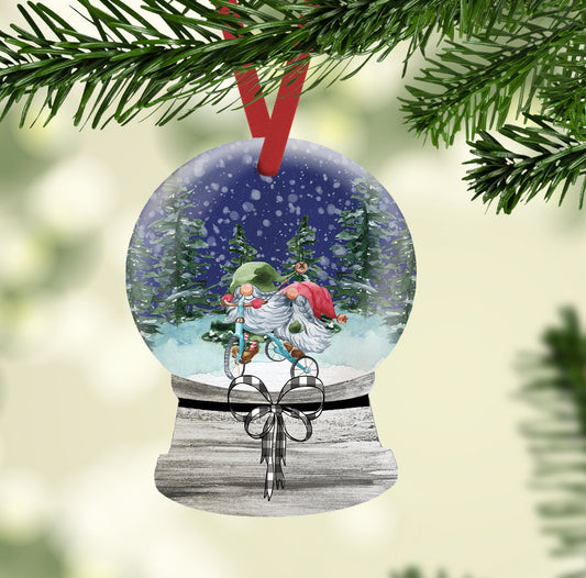 Snow Globe Sublimation Design Gnomes Christmas Design