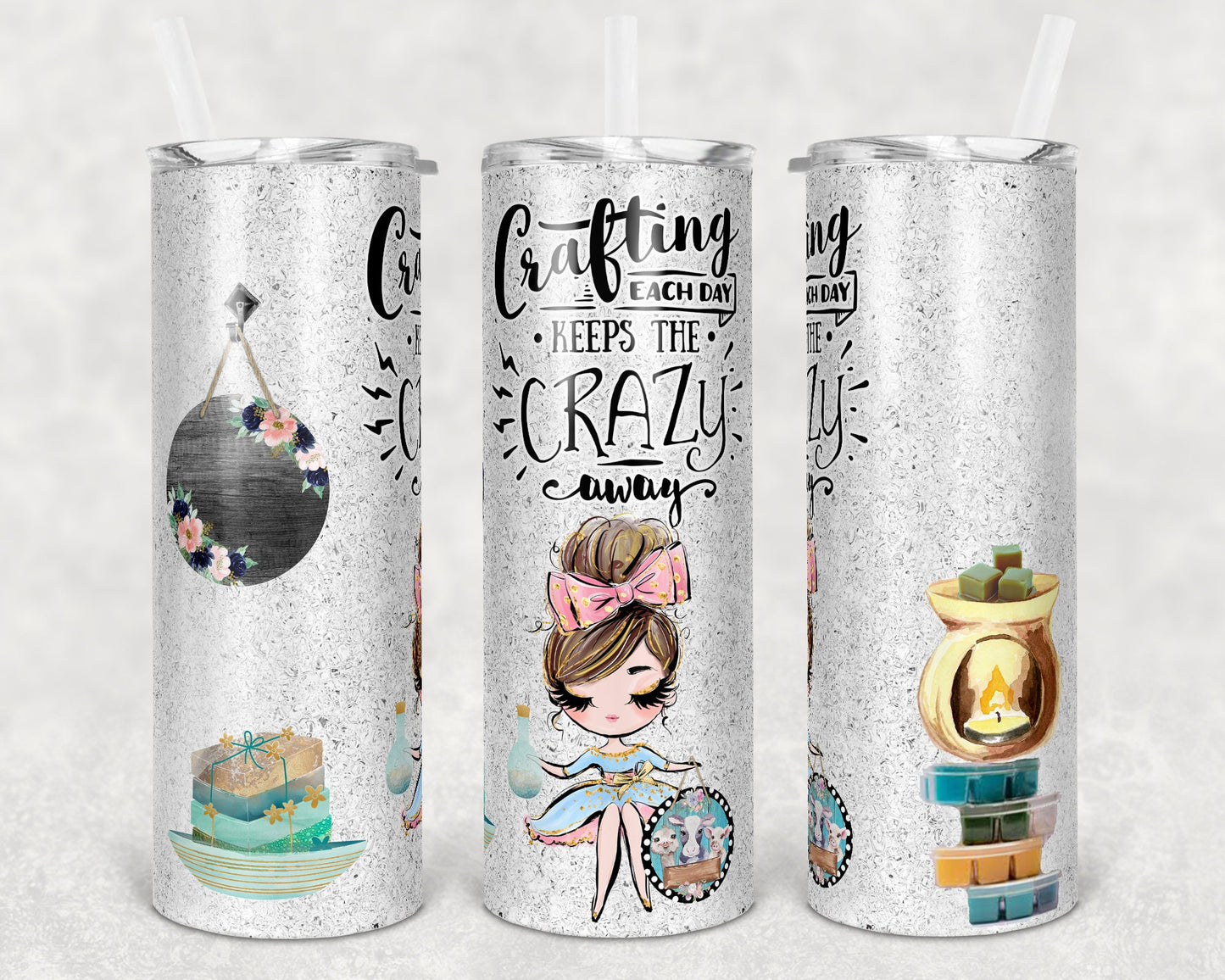 20 oz Skinny Tumbler Funny Soap Candle Making Crafting Sublimation Design Print Transfer