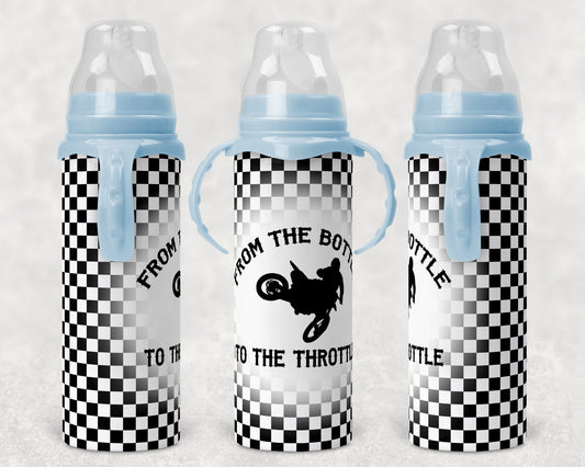 Baby Bottle Sublimation Bottle to the Throttle Onesie and Bottle Design Design