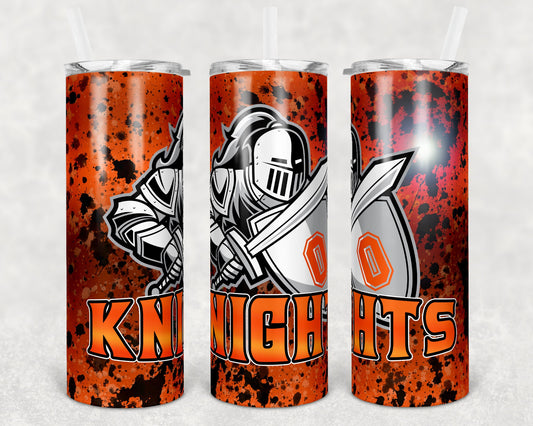 20 oz Skinny Tumbler Sublimation Design Template Tigers Power Wash Add School Logo Straight Warped Design