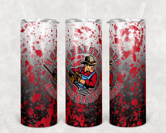 20 oz Skinny Tumbler Sublimation Template Powerwash Gray Red White School Add your logo Customs Design