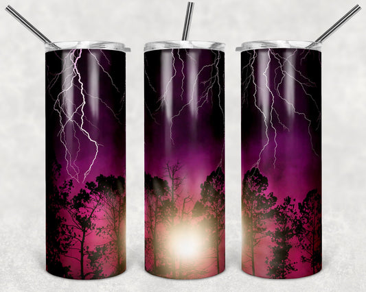 20 oz Skinny Find the Sunshine Storm blank background Sublimation Design Print Transfer