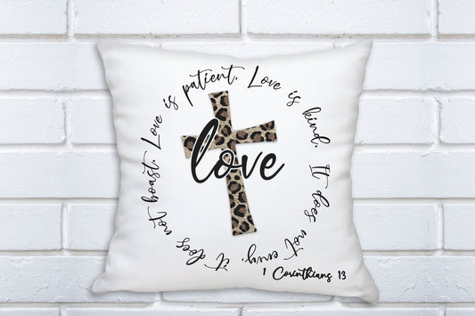 Love is patient Sublimation Design for Pillows Placemats Aprons Tote Bags and Towels