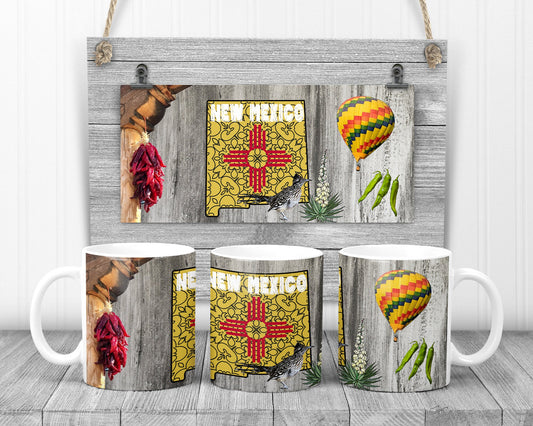 Sublimation Mug New Mexico State Icons 15 oz Sublimation for Sublimation Mug Design