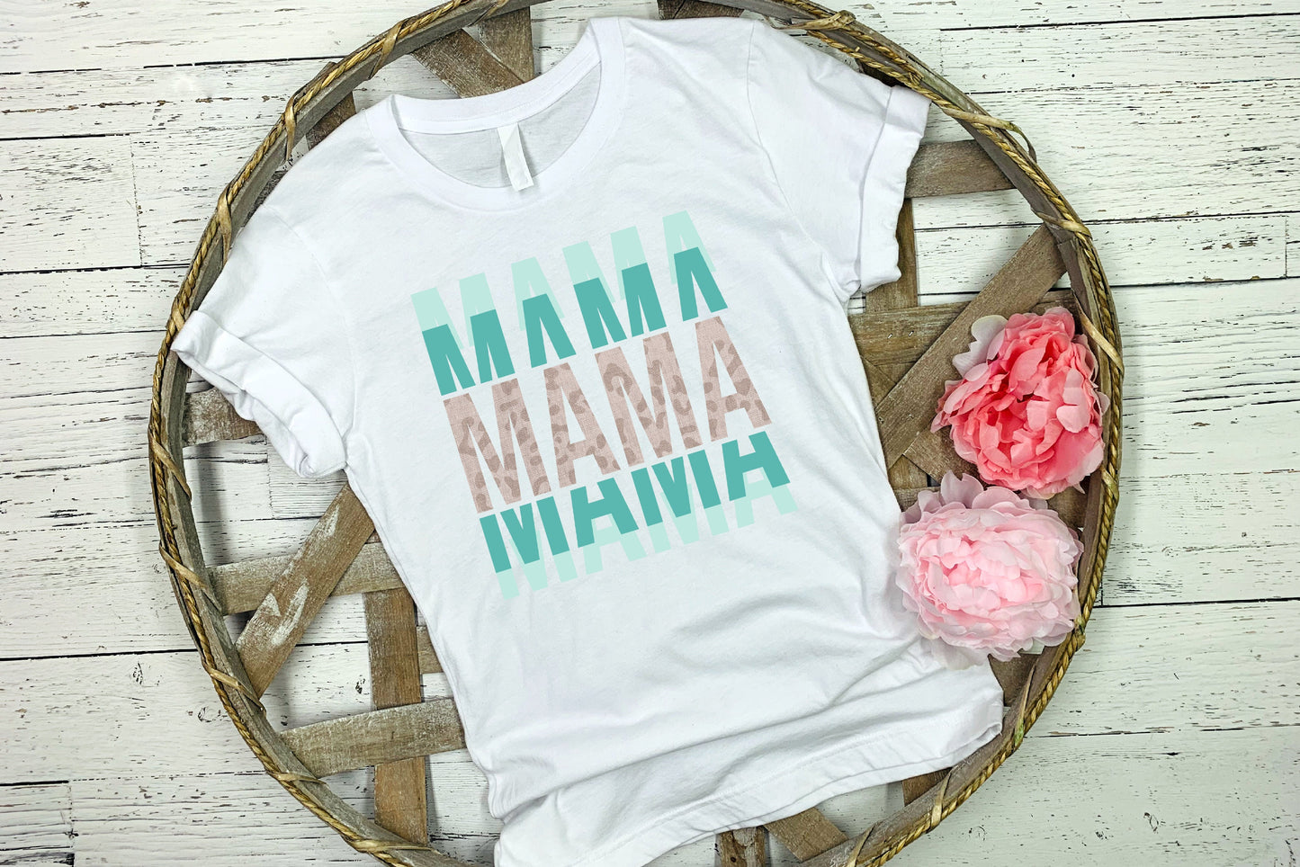 20 oz Skinny Tumbler Sublimation Template Agate Milky Way Teal Mint Shirt and Tumbler Straight Warped Design